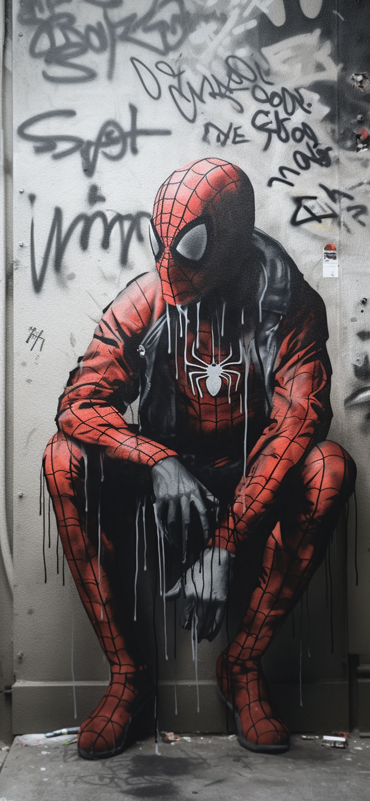 Spider Man Street Art Wallpaper Spider Man Wallpaper for iPhon