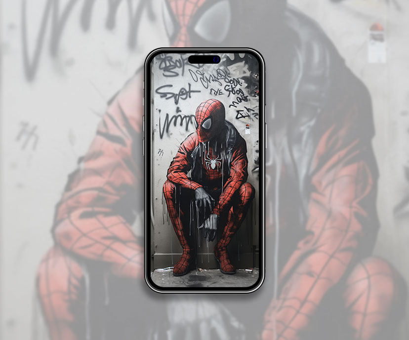 Spider Man Street Art Wallpaper Spider Man Wallpaper for iPhon