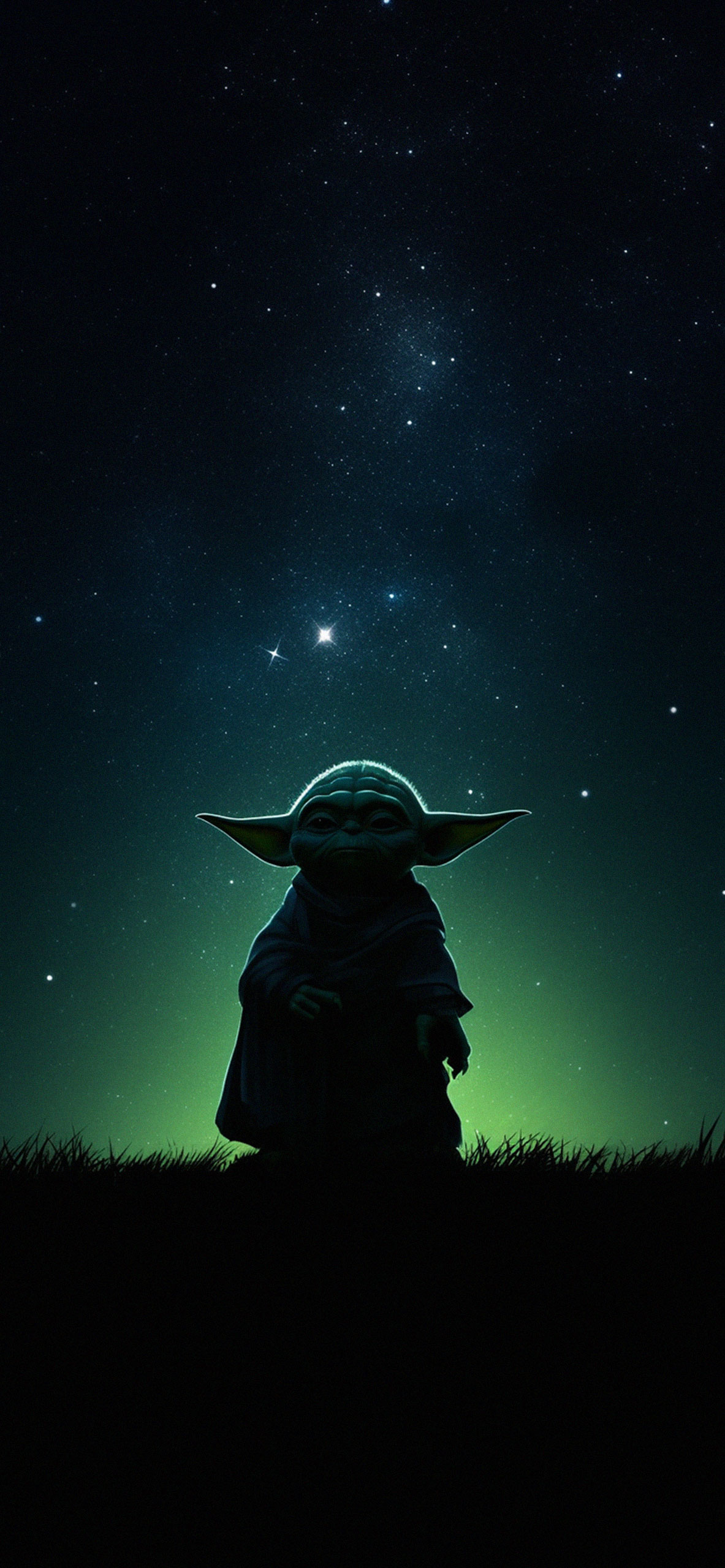 Star Wars Yoda & Night Stars Wallpaper Yoda Wallpaper for iPho