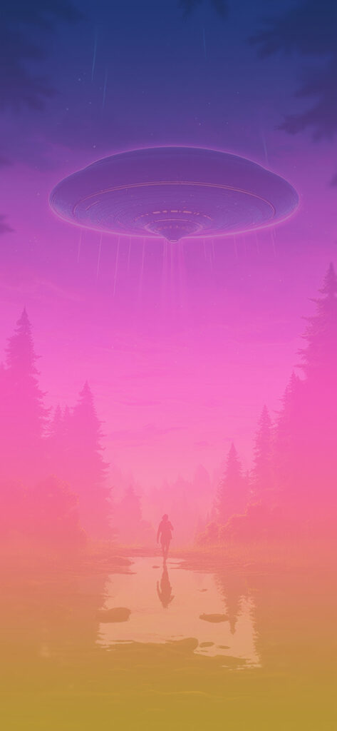 UFO above the Forest Art Wallpapers - Cool HD Space Wallpapers