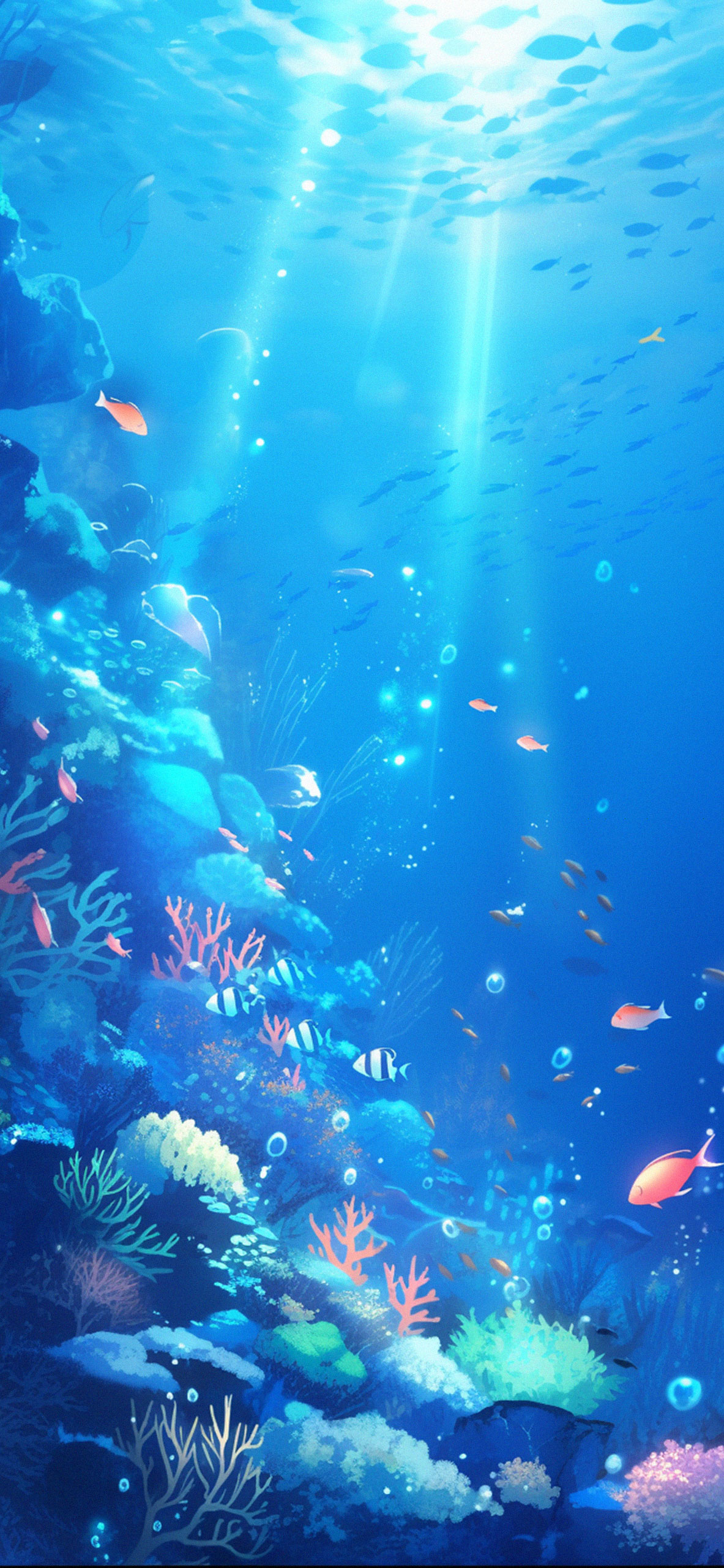 Underwater Corals & Fish Wallpaper Underwater Wallpaper for iP