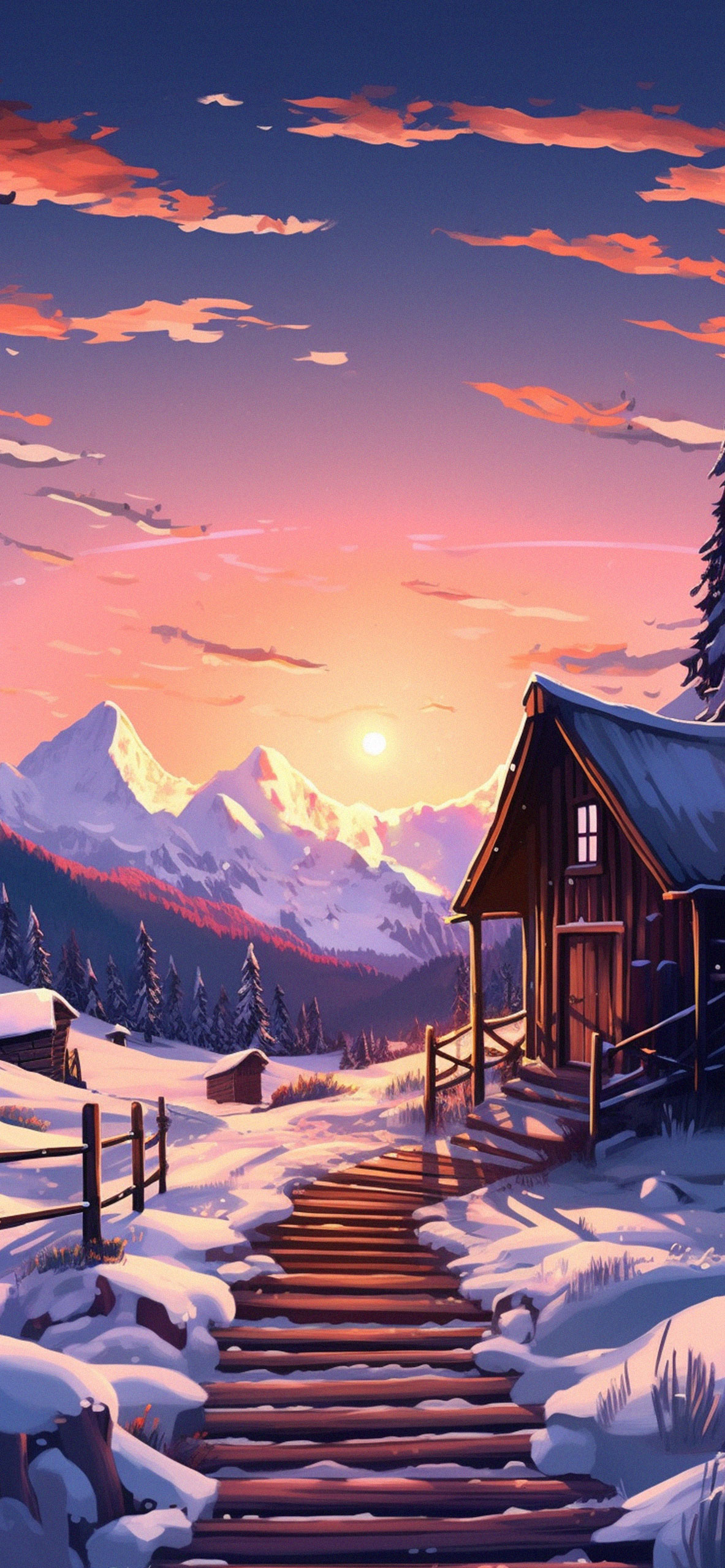 Cozy Winter Wallpapers iPhone  PixelsTalkNet
