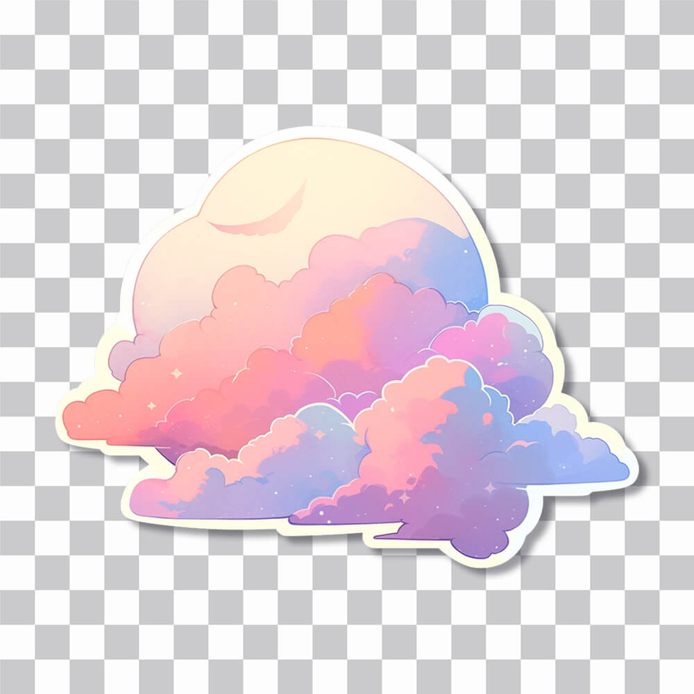 aestehtic pastel clouds sticker cover