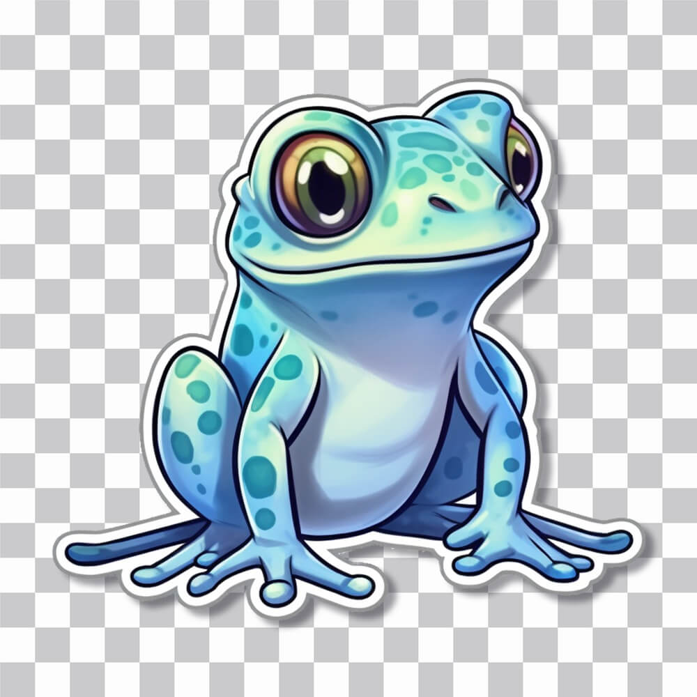 aesthetic blue toad sticker cover