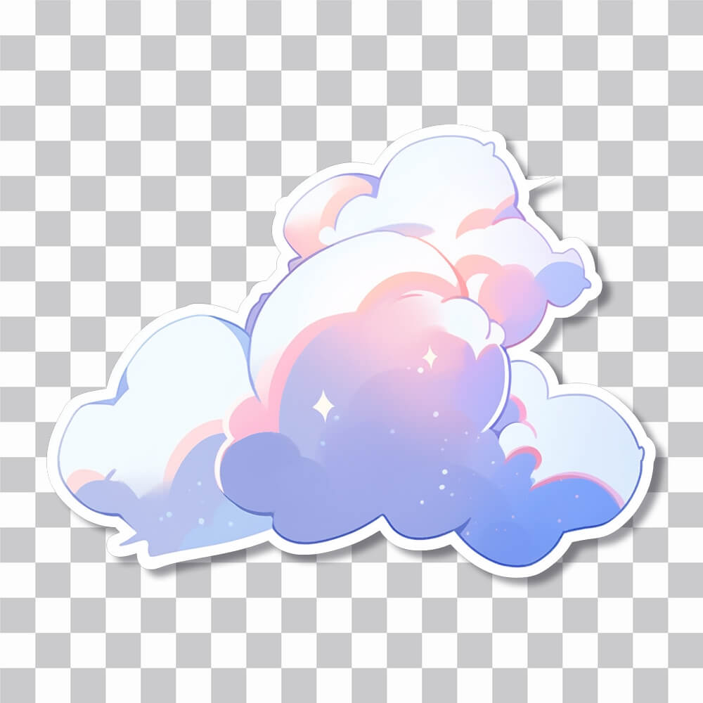 aesthetic cloud sticker cover