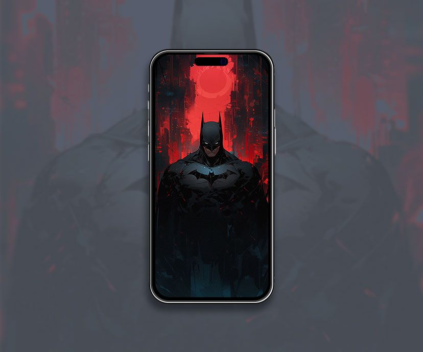 Batman noir et rouge fond d’écran DC batman fond d’écran sombre HD