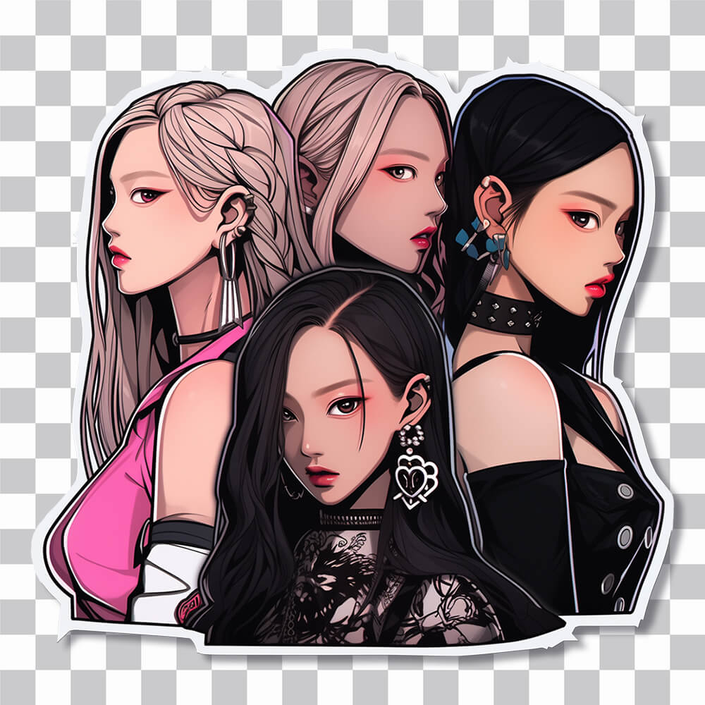 blackpink girls aesthetic sticker cover