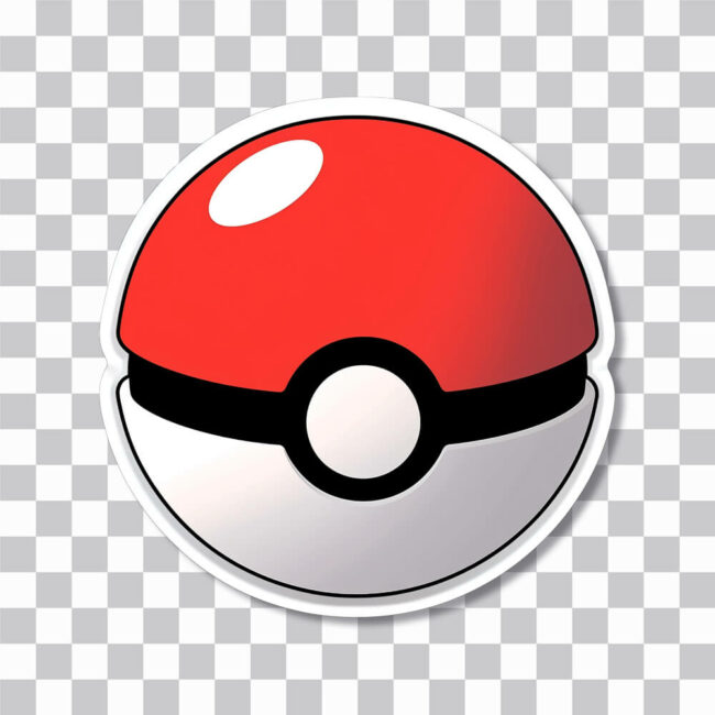 Aesthetic Pokéball from Pokémon 🌟🔴⚪ | Free PNG Sticker