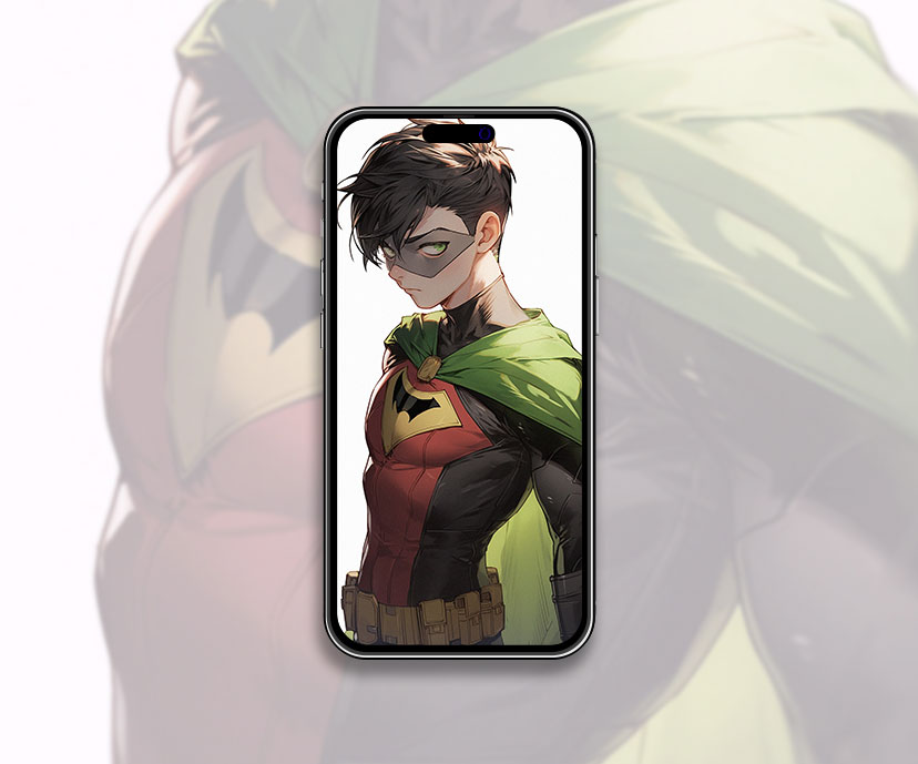 DC robin art wallpaper Superhero aesthetic wallpaper iPhone