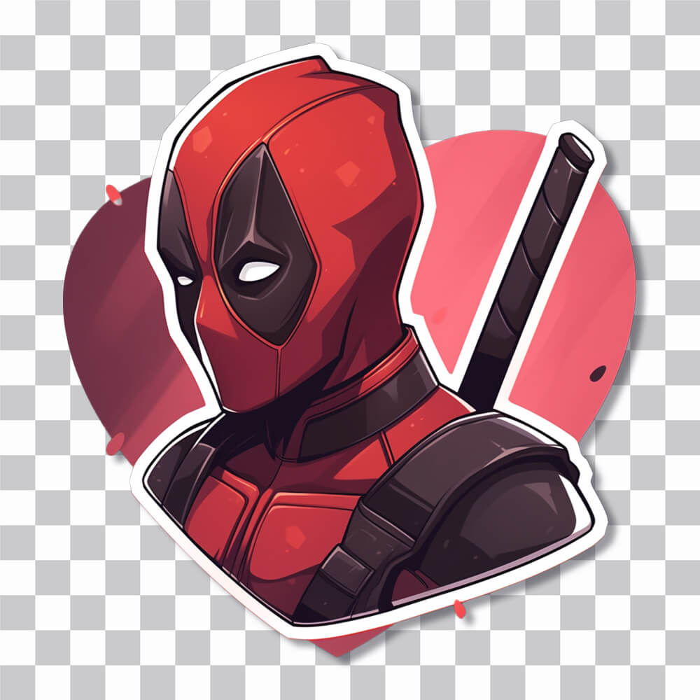️🔫 Deadpool Love Heart PNG Sticker | Free & Transparent 🌟 - Wallpapers Clan