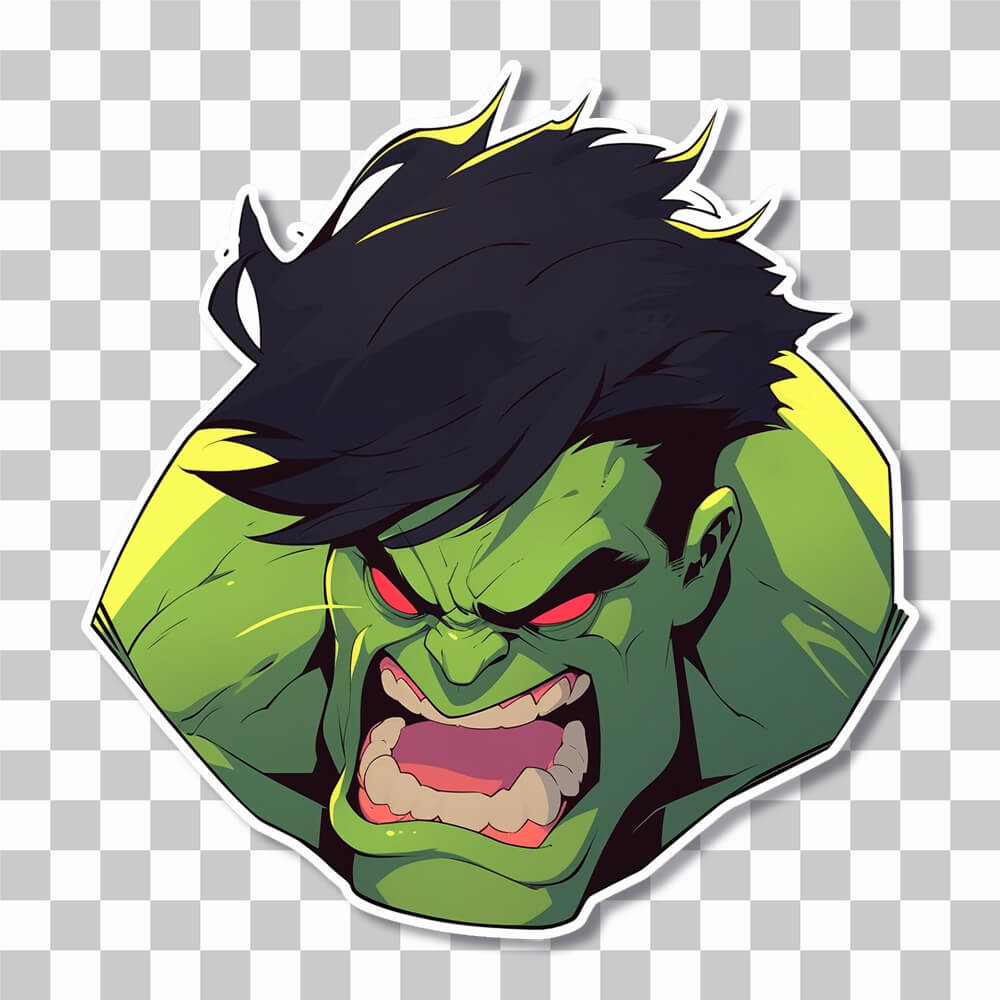 furious hulk sticker cover