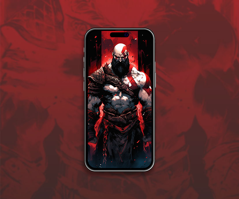 God of war kratos black & red wallpaper Kratos dynamic wallpap