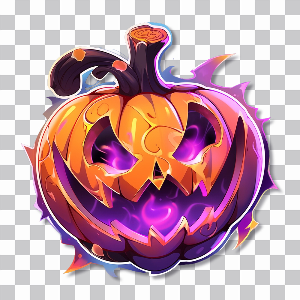 halloween mystic pumpkin sticker cover