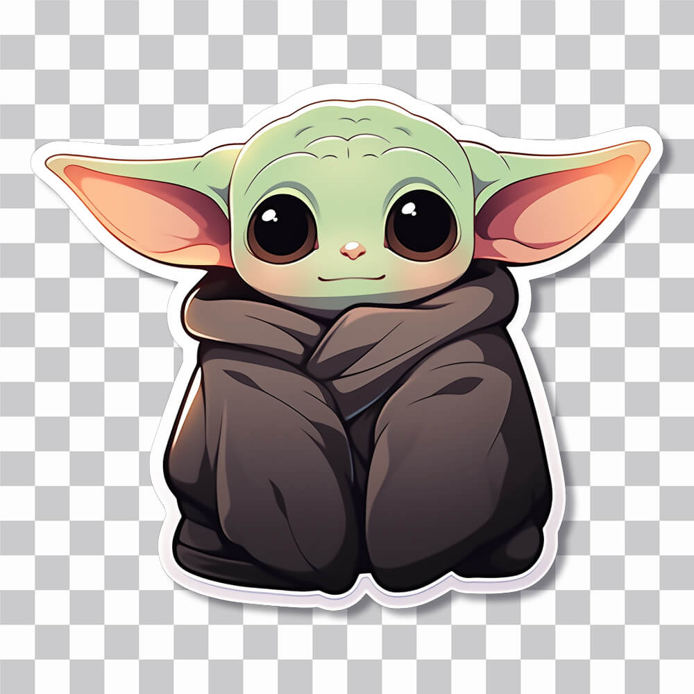Cute Baby Yoda Sticker PNG: Free Grogu from Star Wars - Wallpapers