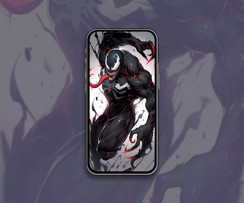 Mighty venom grey wallpaper Cool Marvel wallpaper for iPhone