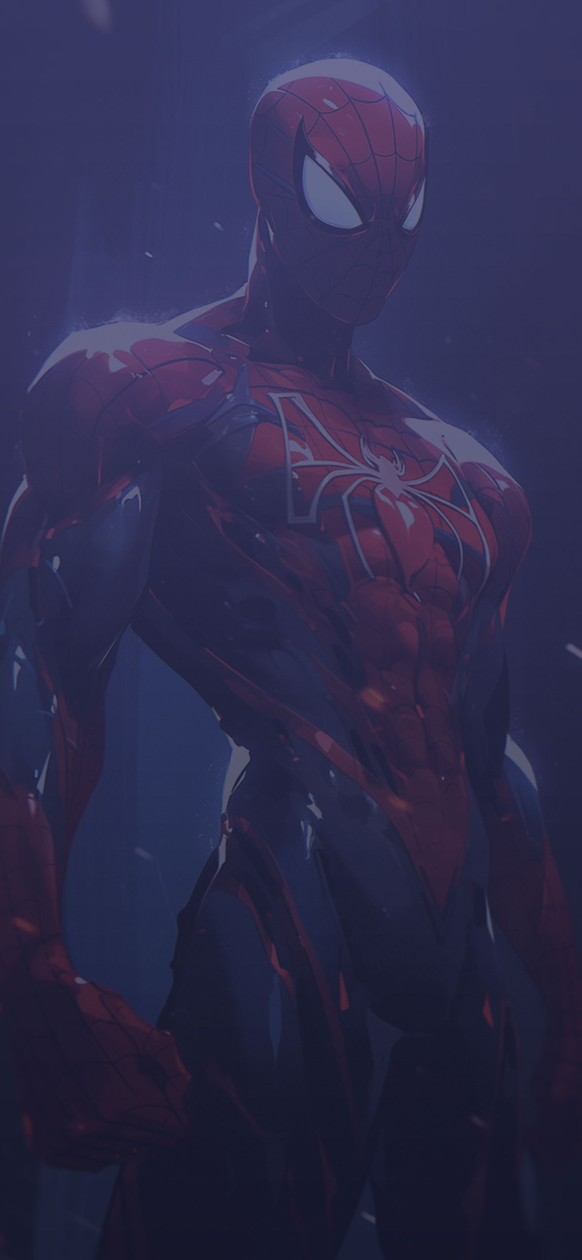 Muscular spiderman dark art wallpaper Marvel background wallpa