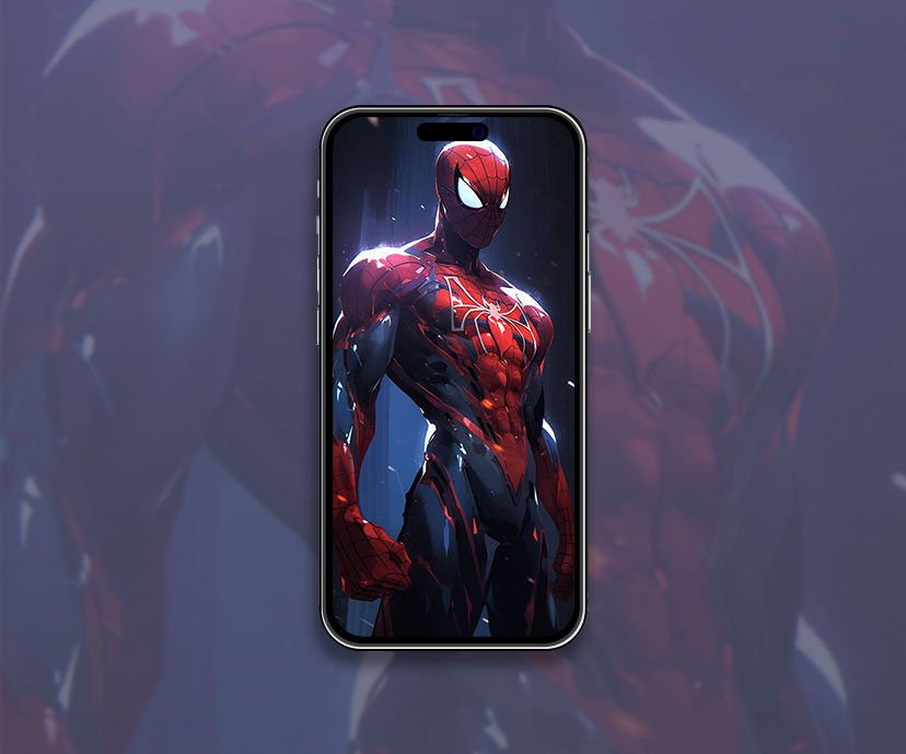Muscular spiderman dark art fond d’écran Marvel fond d’écran