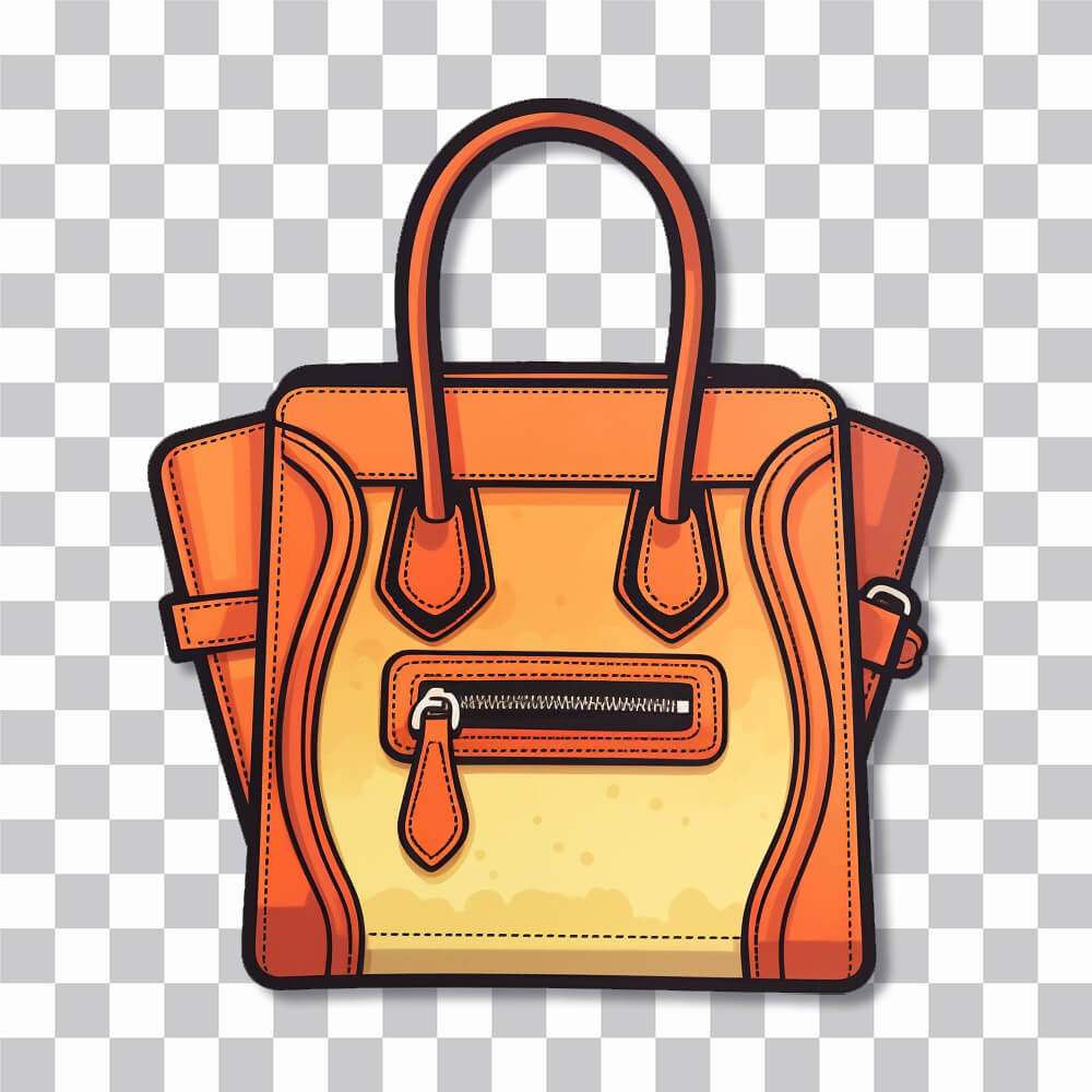 orange celine luggage bag sticker cover