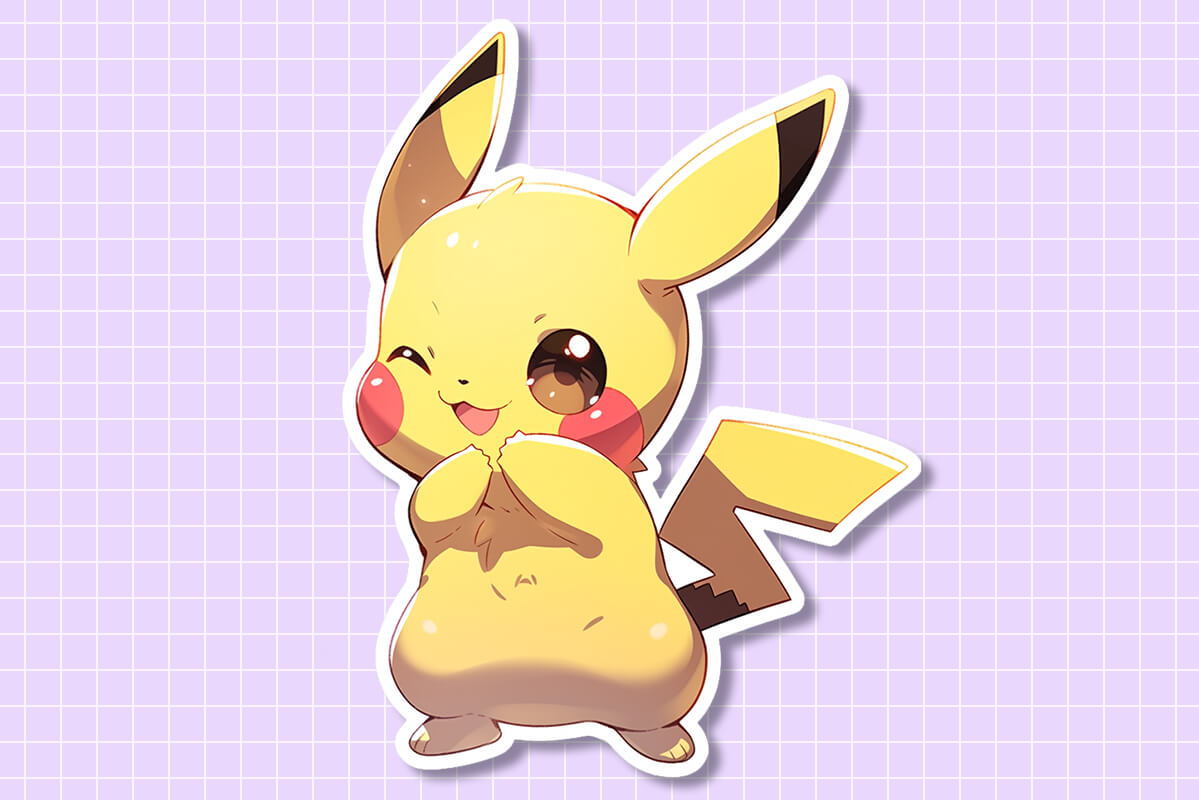 Playful Pikachu Sticker: Add a Playful Touch to Your Collection! ⚡