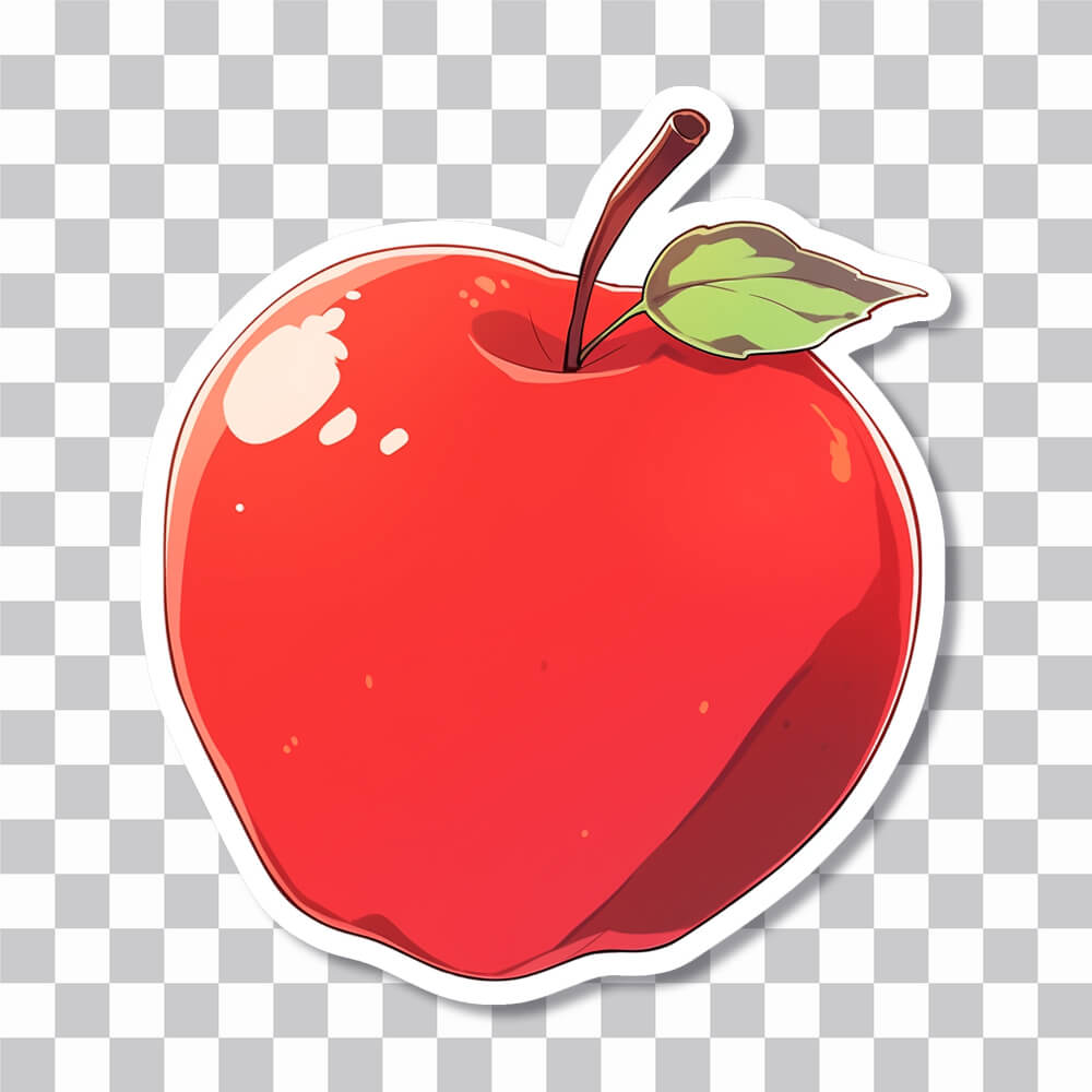 red apple sticker cover