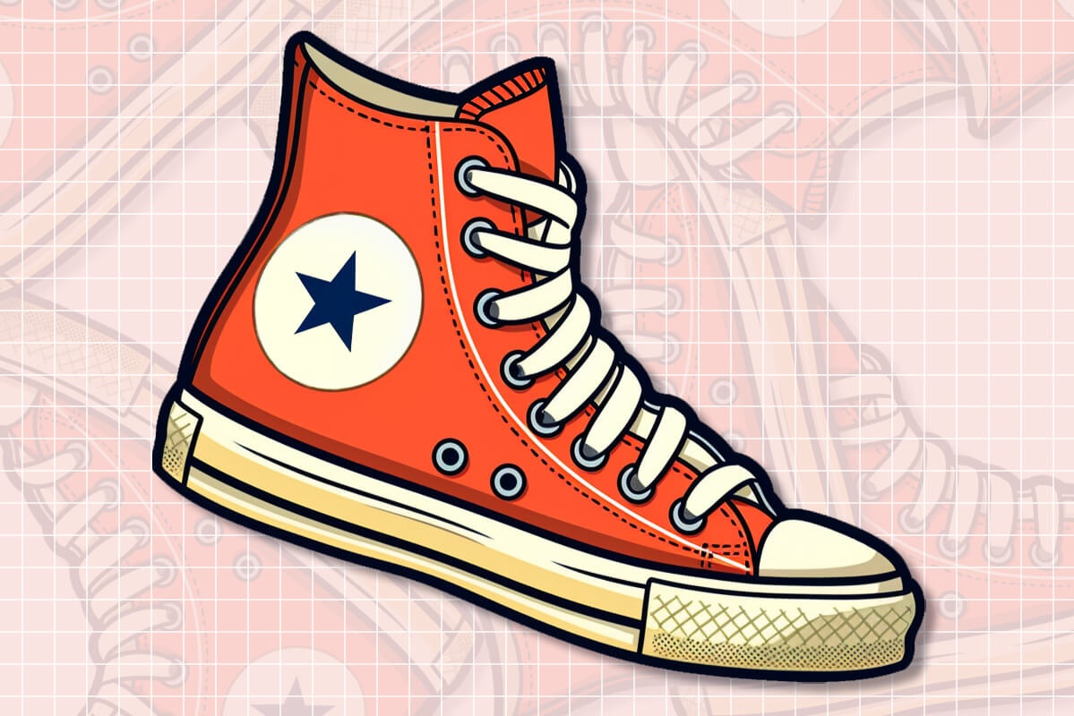 👟 Red Converse Chuck Taylor PNG Sticker | Free & Transparent