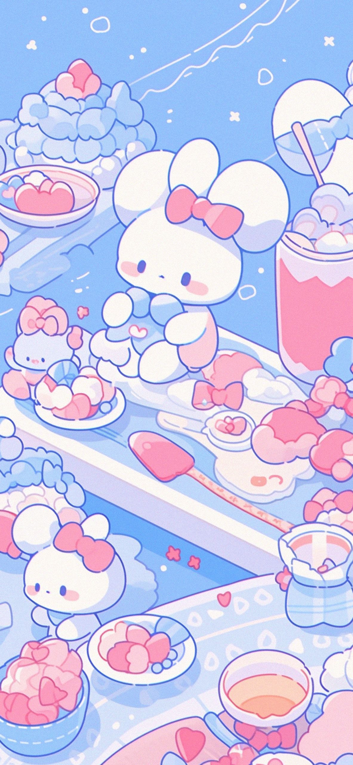 Sanrio Cinnamoroll cute art wallpaper Cute sanrio aesthetic wa