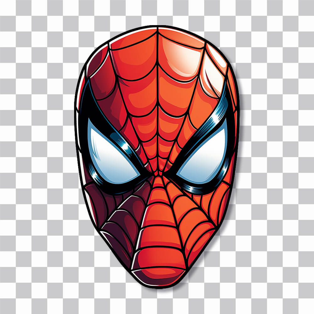 spider man mask sticker cover