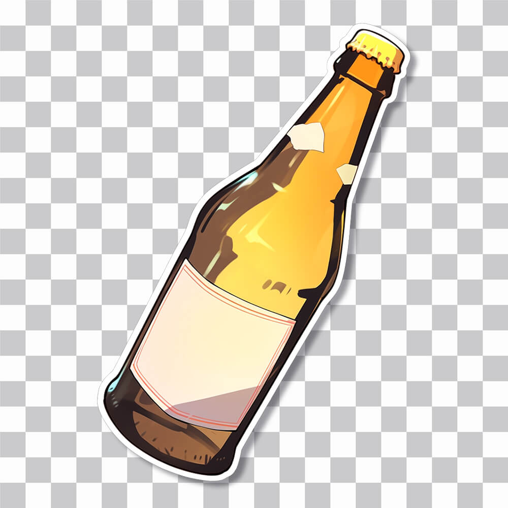 aesthetic beer bottle sticker cover