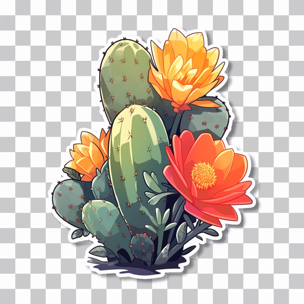 aesthetic cactus plants sticker cover