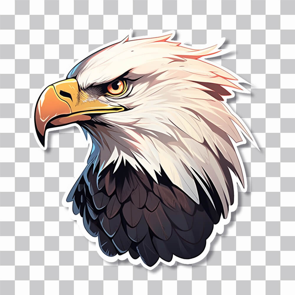 aesthetic eagle head sticker cover