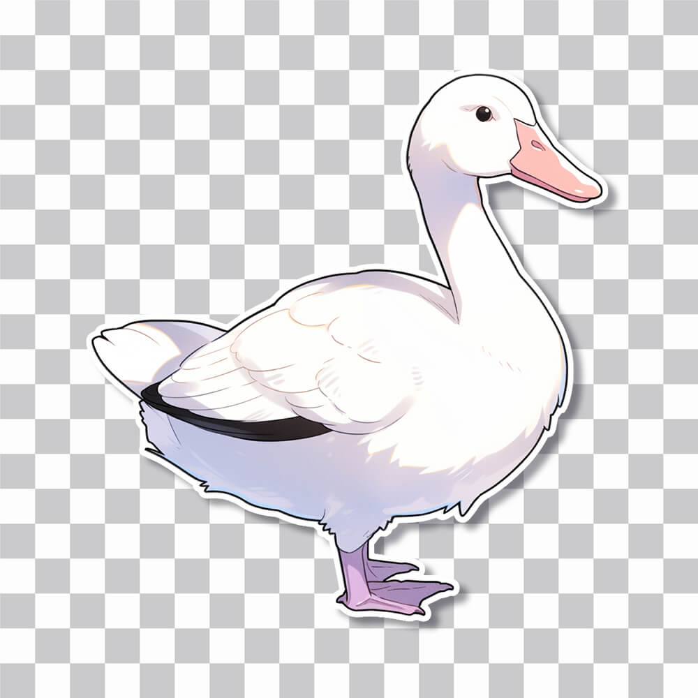 aesthetic snow goose sticker cover