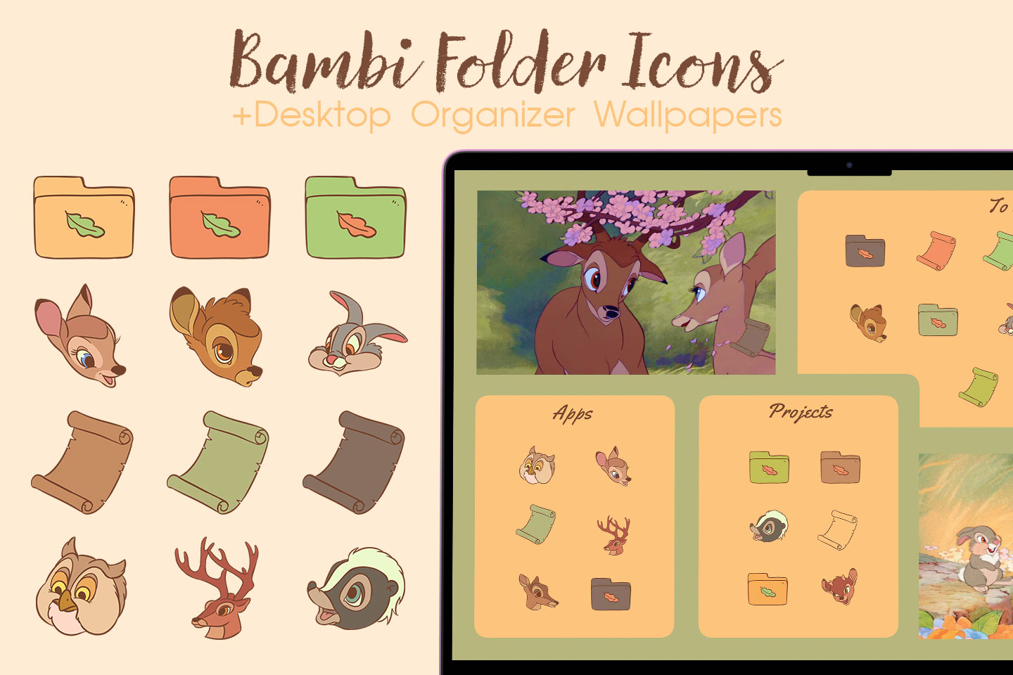 bambi folder icons pack