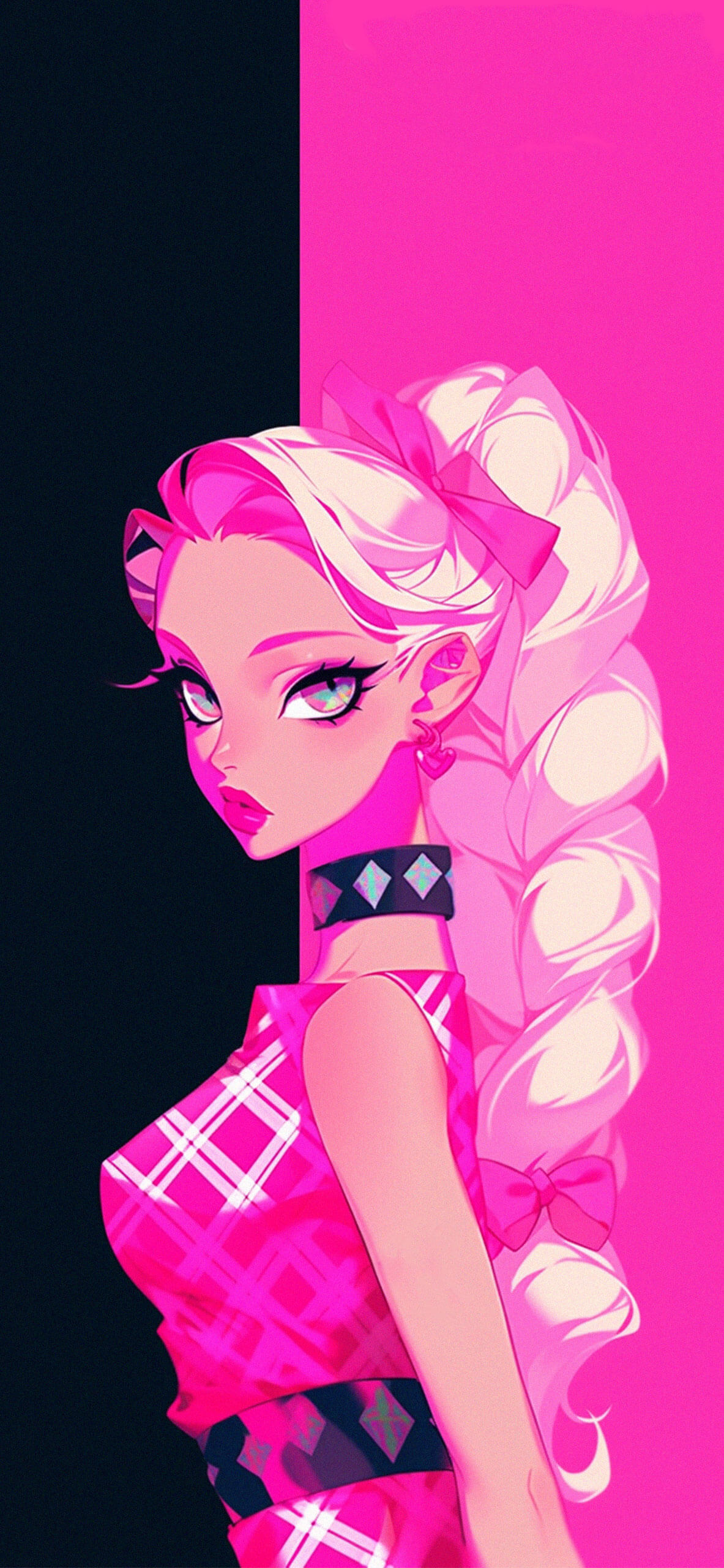 Barbie pink aesthetic wallpaper Preppy cute girl wallpaper for