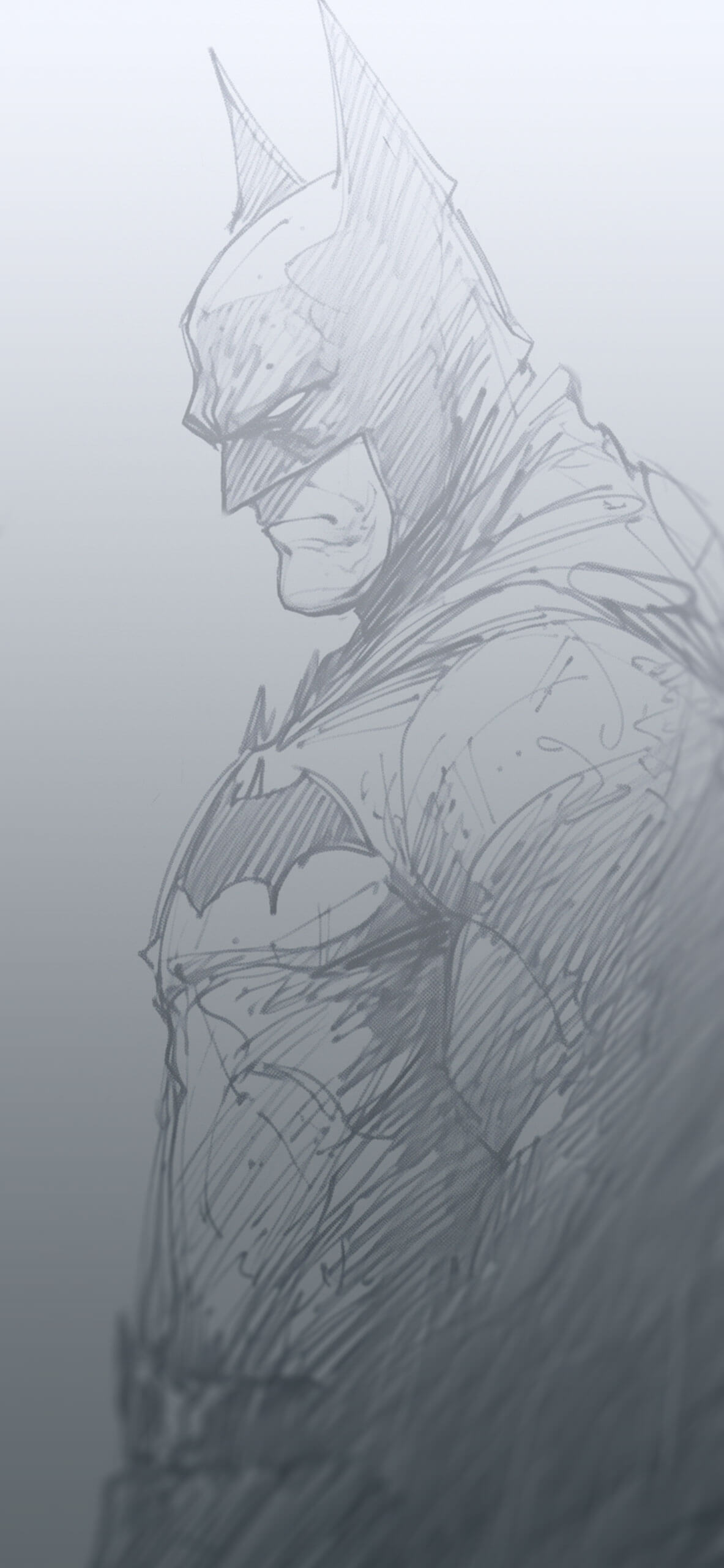 Batman sketch art wallpaper Dc comix grey wallpaper HD