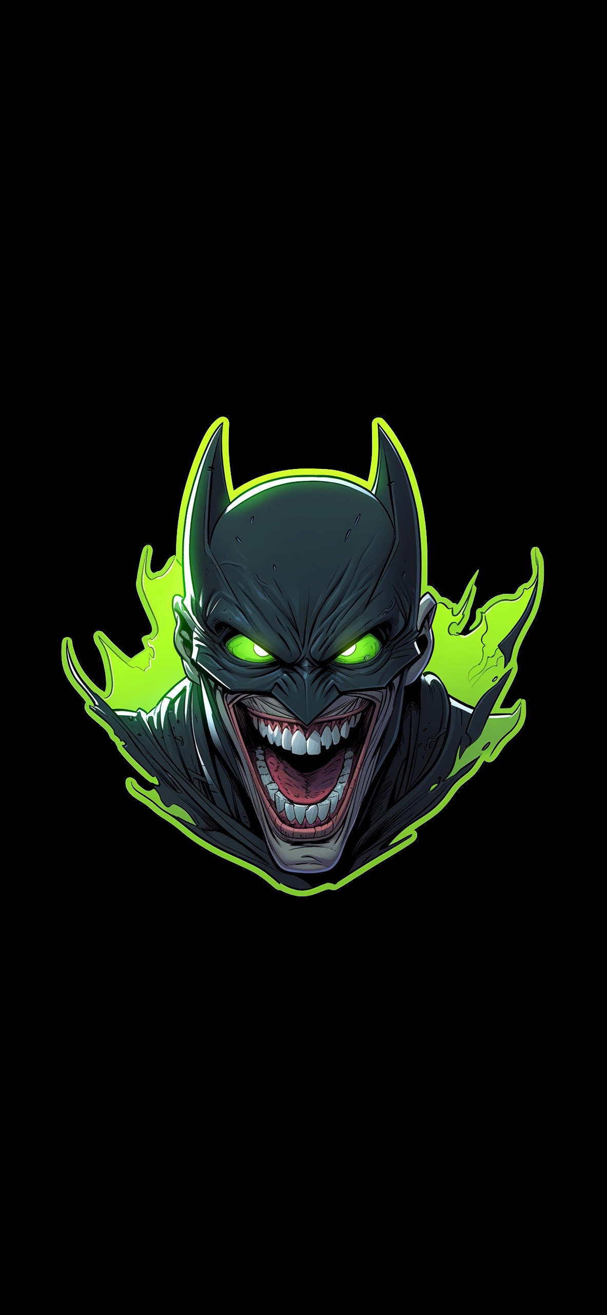 Batman and Joker Toxic Showdown: HD Phone Wallpaper