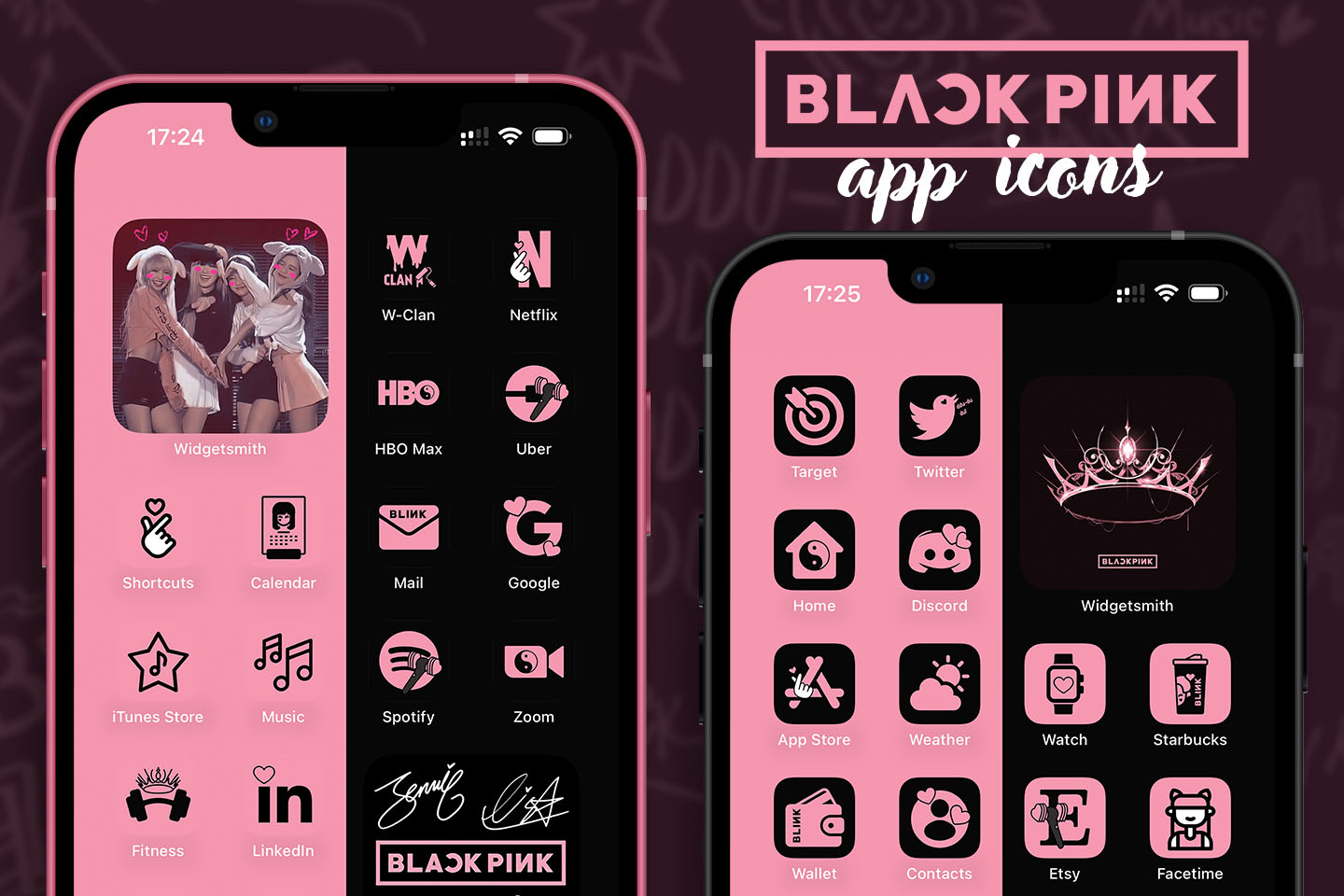 blackpink app icons pack