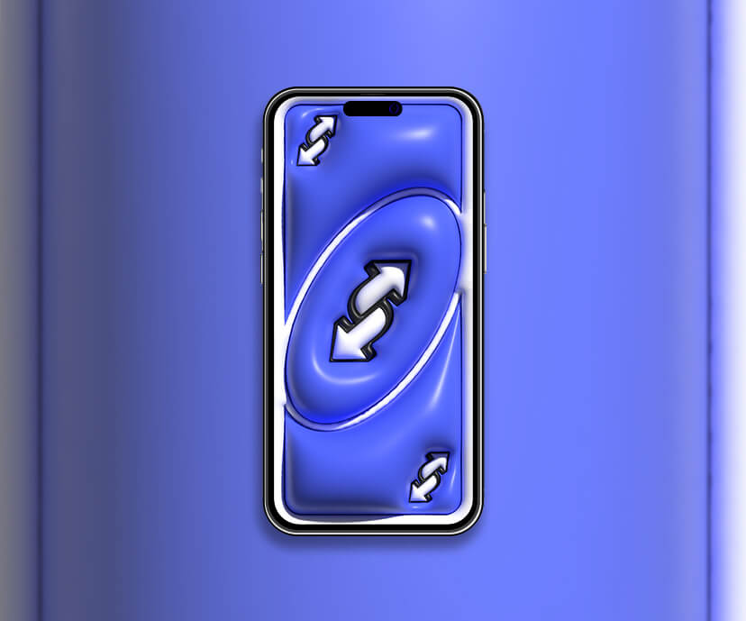 blue uno reverse card 3d wallpapers collection