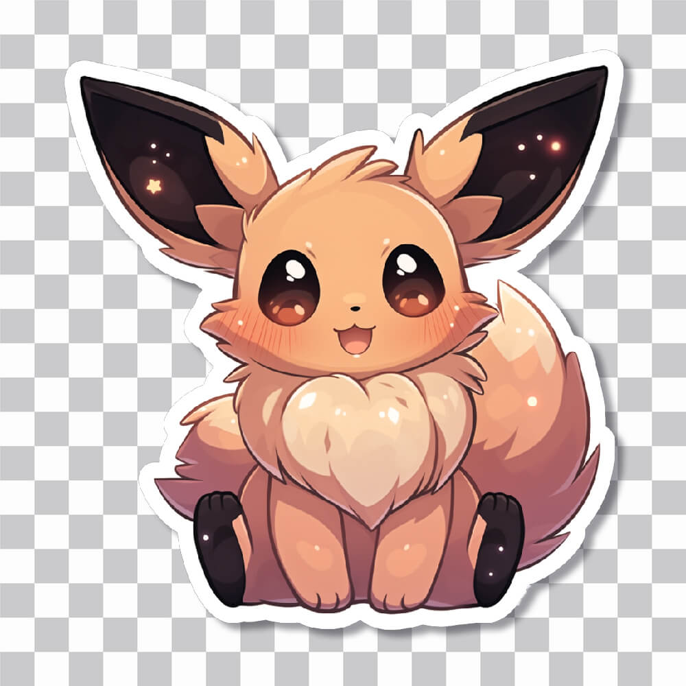 cute eevee pokemon sticker cover