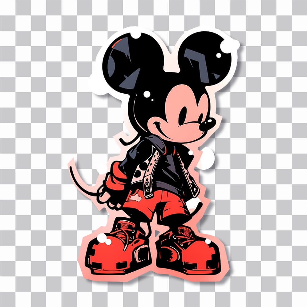 disney stylish mickey mouse sticker cover