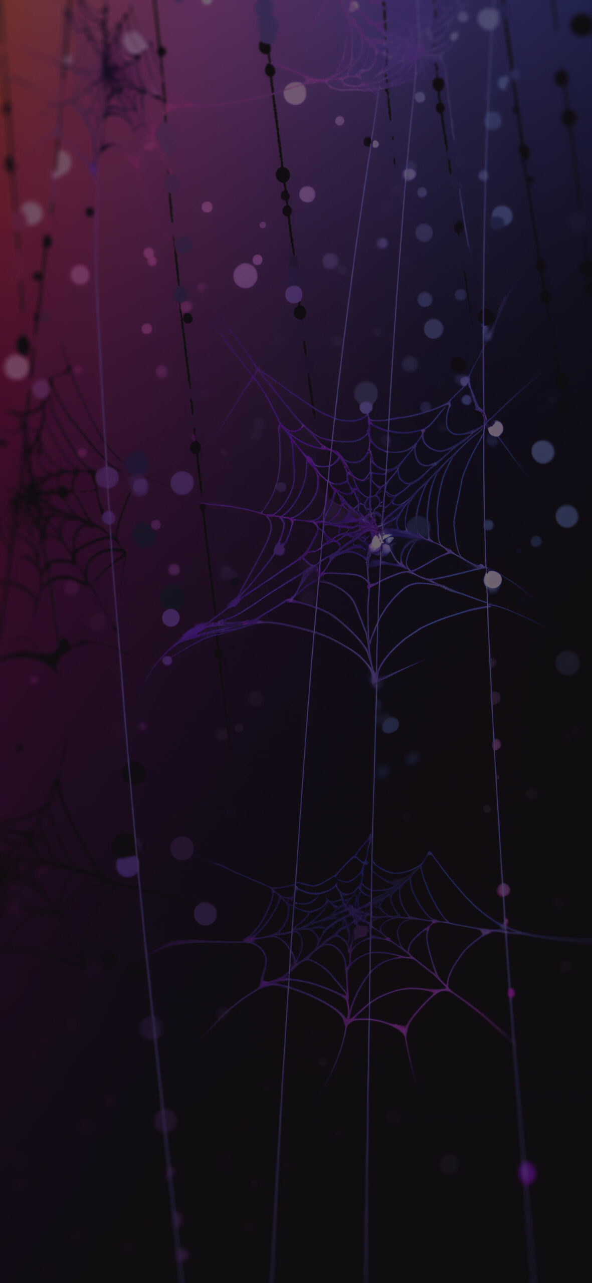Halloween Spider Web Black & Purple Wallpaper Halloween Wallpa