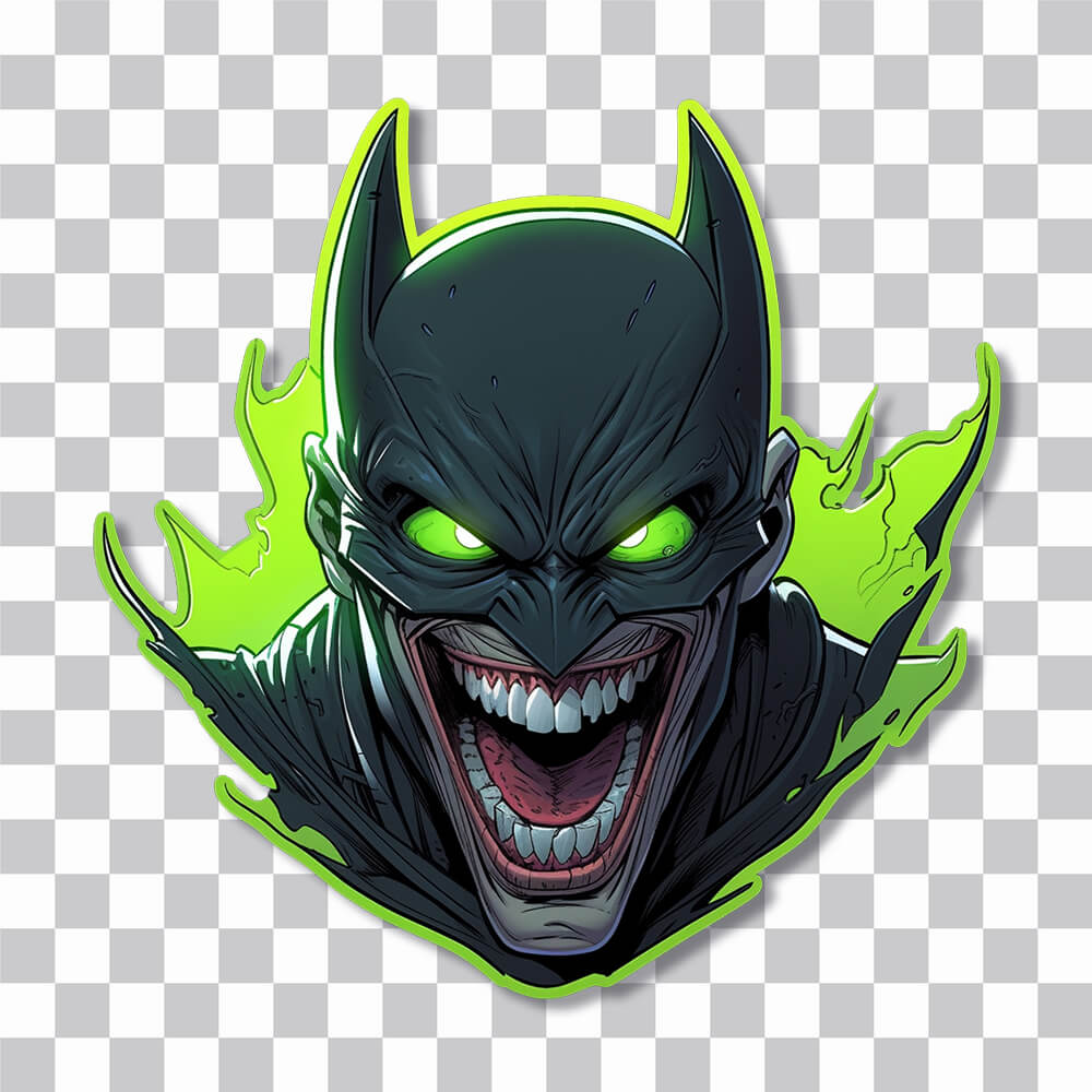 joker in batman costume sticker cover