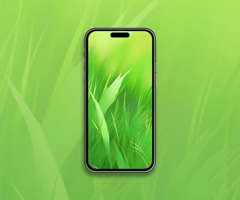 Fond d'écran vert d'herbe juteuse Fond d'écran belle nature fraîche
