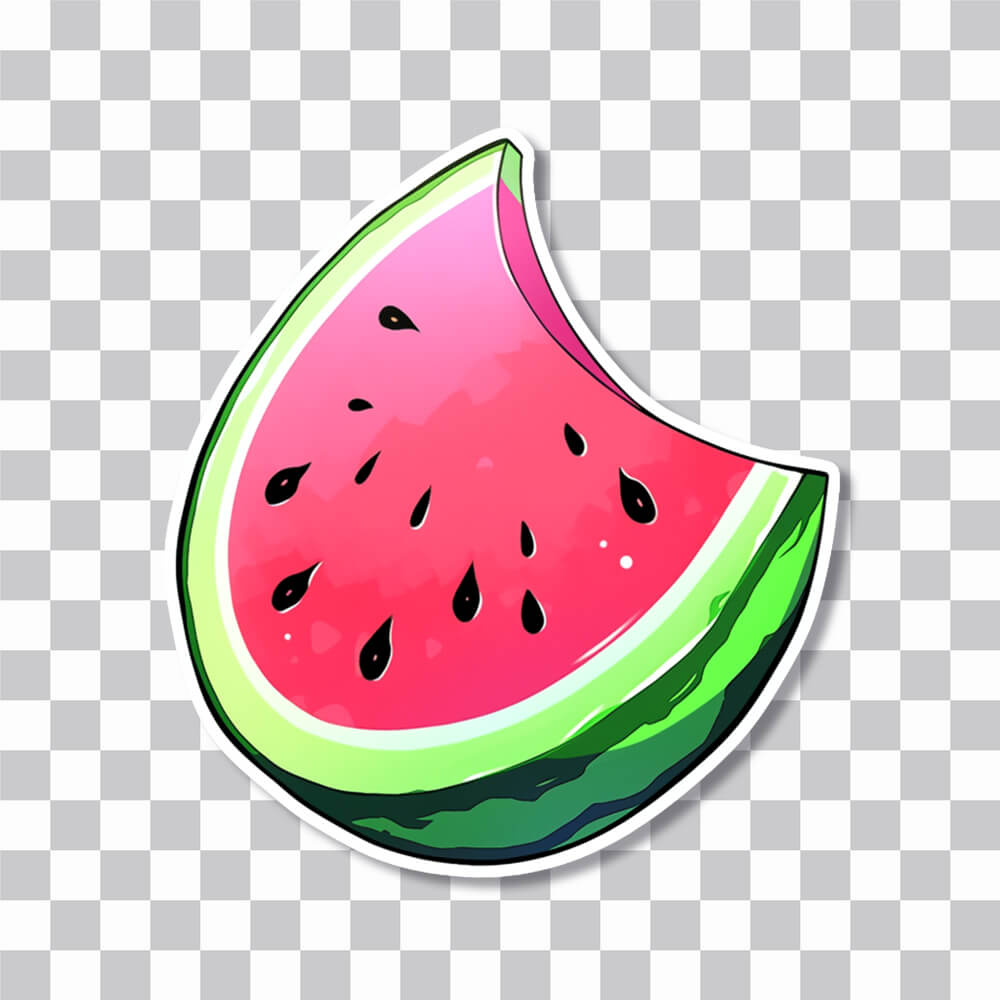 large piece of watermelon sticker cover
