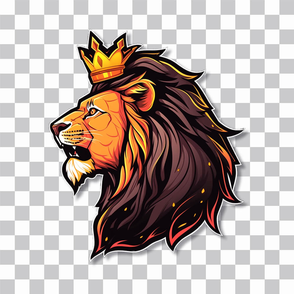 Lion Logo Stickers | Unique Designs | Spreadshirt