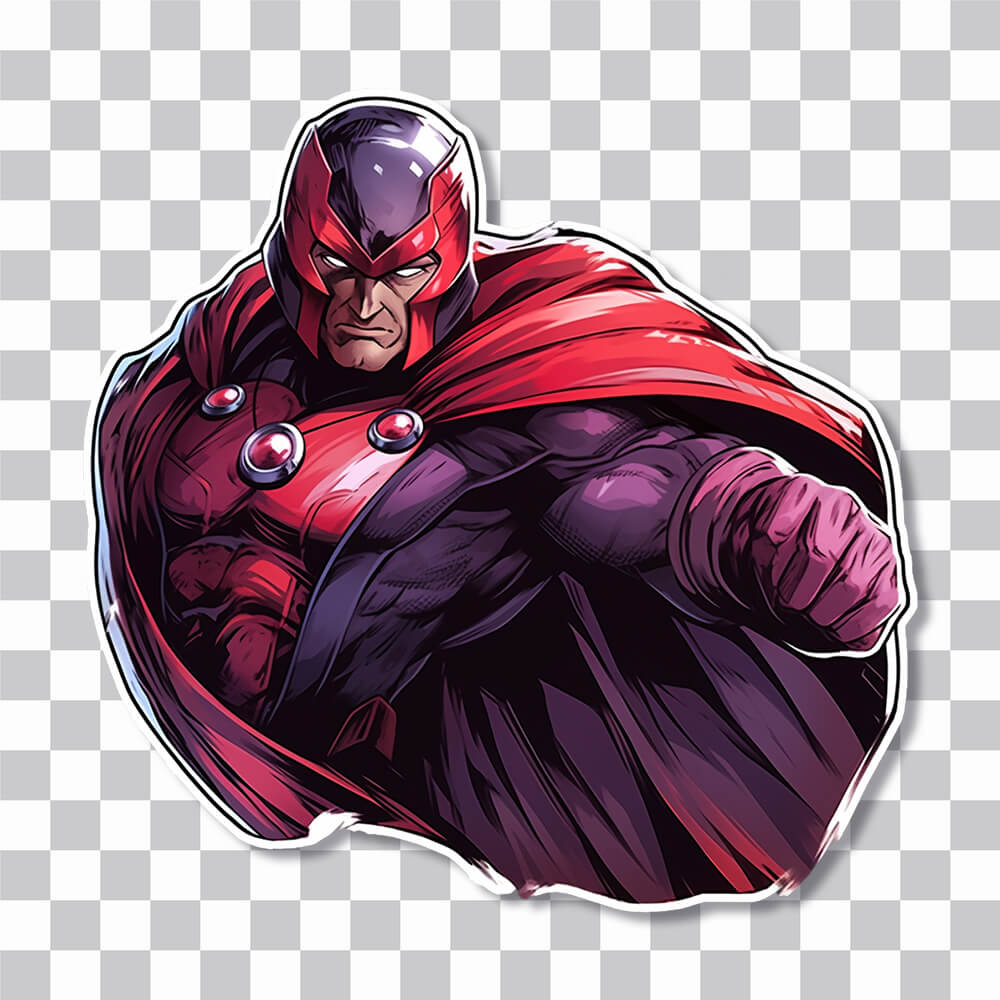 marvel magneto comics sticker cover