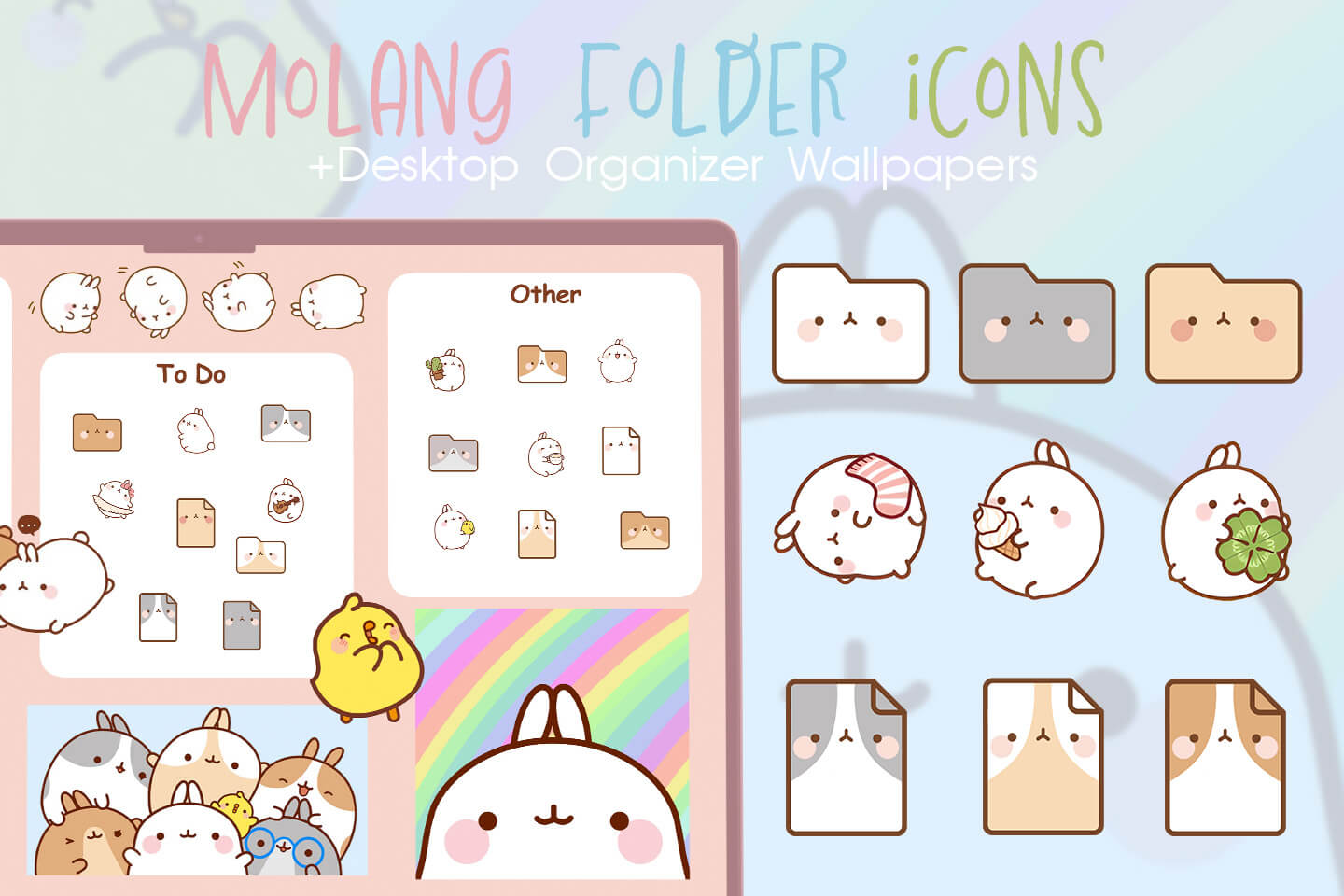 Pack d’icônes de dossier Molang