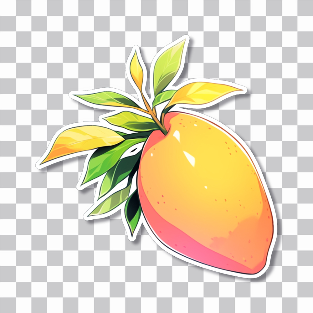 orange mango aesthetic sticker cover
