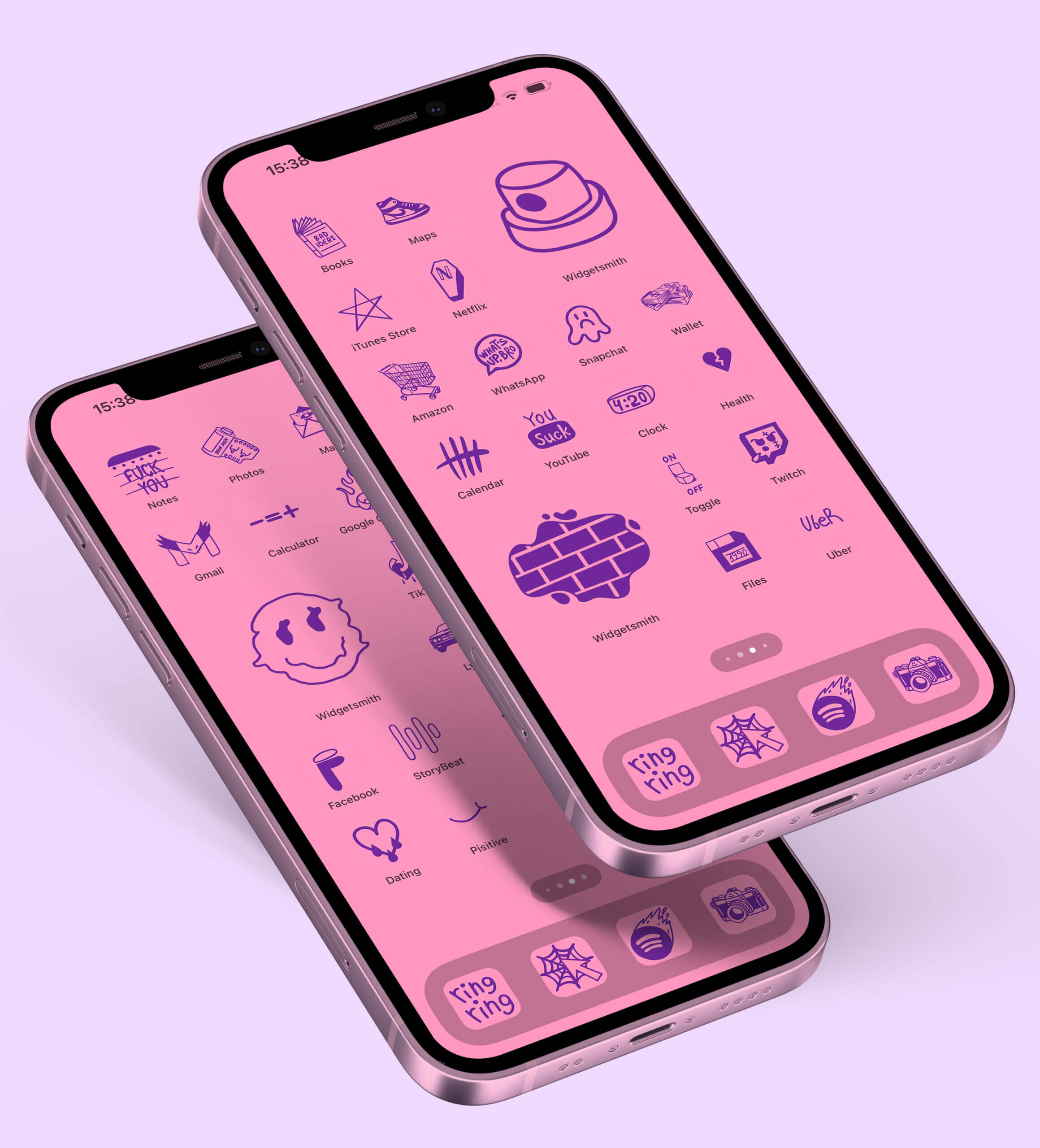 pink tattoo app icons pack preview 1