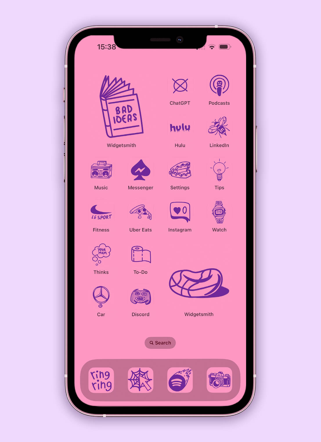 pink tattoo app icons pack preview 4