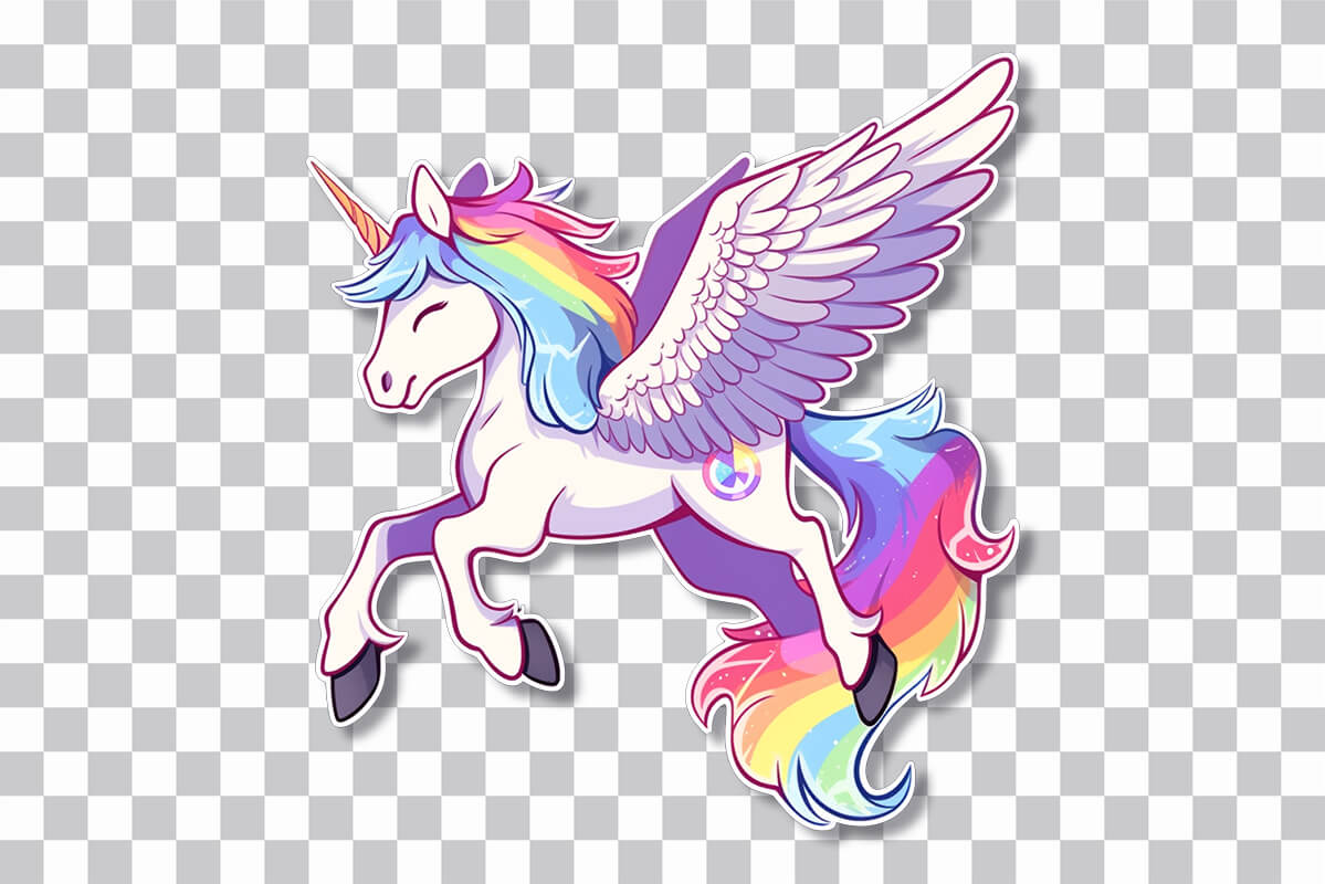 unicorns with wings wallpaper